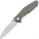 Ultra-X Omen Framelock OD Folding Knife, 3.5 stonewash finish AUS-8 stainless blade, OD green G10 handle, UXHK212A