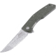 Ultra-X Rhino Linerlock OD Folding Knife, 4 satin finish 9Cr18MoV stainless tanto blade, OD green sculpted G10 handle, UXHK219A