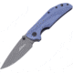 Ultra-X Rye Linerlock Folding Knife, 3.5 gray titanium coated D2 tool steel blade, Blue-Gray G10 handle, UXHK213F