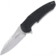 Ultra-X Vulture Linerlock Black Folding Knife, 3.5 satin finish D2 tool steel blade, Black textured G10 handle, UXHK221A