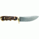 Uncle Henry Elk Hunter Full Tang Skinner Fixed Blade Knife,4.62in High Carbon Stainless Steel Skinning Blade,Staglon Handle 183UH