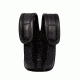 Uncle Mike's Law Enforcement EVO Divided Dual Magazine Pouch, Double Stack - Plain Mirage Black 61012