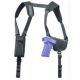 Uncle Mike's Pro-Pak Horizontal Shoulder Holster, Ambidextrous, Plain, Black, 77050