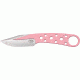 Uncle Mikes Model 155 Neck Knife Fixed Blade Knife, 2.75in, Pink Powder Coat Stainless, Finger Ring Handle BCB155P