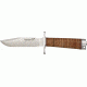 Uncle Mikes Model 5 Leather Fixed Blade Knife, 5.5in, A-2 Tool Steel, Stacked Leather Handle BCB5L