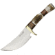 Uncle Mikes Obadiah Skinner Fixed Blade Knife, 5.125in, Stainless Clip Blade, Genuine Stag Handle BJ054