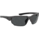 Under Armour Blitzing Sunglasses with Shiny Jet Grey Frame and Grey Lens, Medium, UA0012S R6S-IR