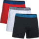 Under Armour Charged Cotton Stretch 6in Boxerjock 3-Pack - Mens, Black/Red/White, 2X-Large, 12772790042XL