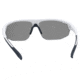 Under Armour Clutch Sunglasses with Solid Halo Grey Frame and Baseball Tuned Blue Mirror Lens, Medium, UA0002GS 09V-W1