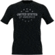 Under Armour Freedom CAP USA T-Shirt - Mens, Tall, Black, 4XL, 13650510014XT
