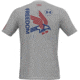 Under Armour Freedom USA Eagle T-Shirt - Mens, White, Extra Large, 1362049100XL