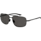 Under Armour Impulse Sunglasses with Matte Black Frame and Grey Polarized Lens, Medium, UA0015GS 003-M9