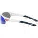 Under Armour Playmaker Sunglasses with Matte White Frame and Baseball Tuned Blue Mirror Lens, Medium, UA0001GS 6HT-W1