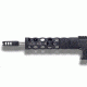 Unique-ARs UAR Hex AR-15 Handguard, Cerakote Armor Black/Anodize Black, 9in uarhex9