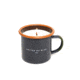 United By Blue Morning Dip Enamel Steel Candle Mug, Slate, 9oz, 710-012-03613