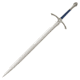 United Cutlery LOTR Glamdring Sword,35.625in,Tempered Stainless Blade,Black Leather Wrapped Handle UC1265