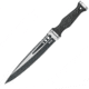 United Cutlery M48 Highland Dirk, 15in Overall, 9.5in 2Cr13 SS Blade, Black Tpr Handle, SS Guard, Non-Reflective Black Oxide And Satin Blade, Black Polypropylene Sheath, Black, UC3257