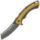 United Cutlery Ronin Bushido Linerlock A/O Folding Knife, 4.75in Closed, 3.25in Black Stonewash SS Blade, Tan Plastic Handle With Black Tpr Insert, Thumb Stud, Pocket Clip, UC3218