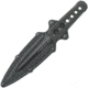 United Cutlery Undercover CIA Stinger Knife, 7.13in Overall, 3.88in Black Oxide Coated Double Edge 3Cr13 SS Dagger Blade, One-Piece, Removable Boot Clip, Black Nylon Sheath, UC3344