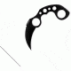 United Cutlery Undercover Karambit Black With Sheath UC1466B