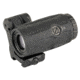 Unity Tactical FAST FTC 4X Magnifier, 5.5 mm Exit Pupil, 2.6in Eye Relief, 2.26&quot; Optical Height, FAST QD Lever, Matte Finish, Black, FST-M4B
