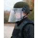 United Shield Command Ballistic Helmet Level IIIA w/ 4pt Harness System and Retrofit Face Shield, OD Green, XL COMMANDO SC650-RFFS-OD-XL