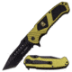 US Army Folding Blade, 3.5in, Stainless Steel Blade, Green Aluminum Handle A-A1024GN