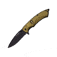 US Army Folding Blade, 3.5in, Stainless Steel Blade, Green Aluminum Handle A-A1025GP