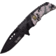 US Army Gladiator Linerlock A/O Folding Knife,3.5in,Standard Edge,Drop Point,Black,Aluminum Handle USAA1023CBC