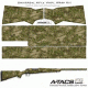US Night Vision A-TACS Camo Pre-Cut Universal Rifle Skin Vinyl Wrap, 20x30in, A-TACS Camo FG 116541