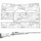 US Night Vision KRYPTEK Camo Pre-Cut Universal Rifle Skin Vinyl Wrap, 20x30in, Kryptek Yeti 036532