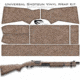 US Night Vision Tiger Stripe Camo Pre-Cut Universal Shotgun Skin Vinyl Wrap, 20x30in, USMC Desert 056535