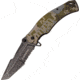 USMC Fortress Linerlock A/O Folding Knife,3.75in,Stainless Steel,Partially Serrated,Tanto,Black Stonewash,Digital Camo,G10 Handle USMA1046DG