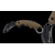 USMC Marine Karambit Linerlock Folding Knife,2.75in,Black Karambit Style Blade,Textured Black Rubber Onlay Handle USM1019BK