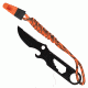 UST ParaKnife 2.0 PRO w/ParaTinder Utility Cord, Fire Starter, Whistle, Black/Orange 20-12240