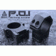 UTG PRO 1 in High Profile P.O.I Picatinny Rifle Scope Rings, Black, 2 Pieces RWU012520