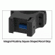 UTG PRO 1 in Low Profile P.O.I Picatinny Rifle Scope Rings, Black, 2 Pieces RWU012510