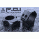UTG PRO 1 in Low Profile P.O.I Picatinny Rifle Scope Rings, Black, 2 Pieces RWU012510