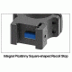UTG PRO 34mm/2PCs High Profile P.O.I Picatinny Rings, Black, RWU013420