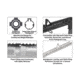 UTG Pro AR15 Super Slim M-LOK 15in Drop-in Carbine Length Rail, Black, MTU015SSM