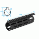 Leapers AR15 Super Slim M-LOK Drop-in Carbine Length Rail, Black, MTU001SSM