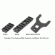 EDEMO Leapers Keymod Compat. M and P10 17 in Super Slim Free Float Rail Handguard, Black MTU038SSKC, EDEMO3