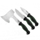 Utica Campsite Combo, Black and green polymer handle, 91-1703CP