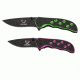 Utica Crush Series Designer Liner Lock Combo, Pink/Green/Black, 91-LT1800CP
