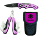 Utica Crush Series Mini Tool Knife Combo with Sheath, Pink, 91-LT2280CP