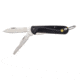 Utica Kutmaster Series 3-1/2in 2-Blade Electricians Knife, Black, 91-TQ22CP