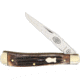 Utica Single Blade Brown Bone Folding Knife,2.75in,Brown,Jigged Bone Handle UTK1112979BB