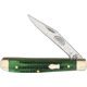 Utica Single Blade Green Bone Folding Knife,2in,Green,Jigged Bone Handle UTK11116GB
