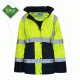 Utility ProWear Ladies Parka, YLW &amp; NAVY, MEDIUM UHV664-M-YN