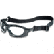 UVEX Seismic Sealed Protective Eyewear, Black Frame, Clear Anti-scratch Lens S0600HS